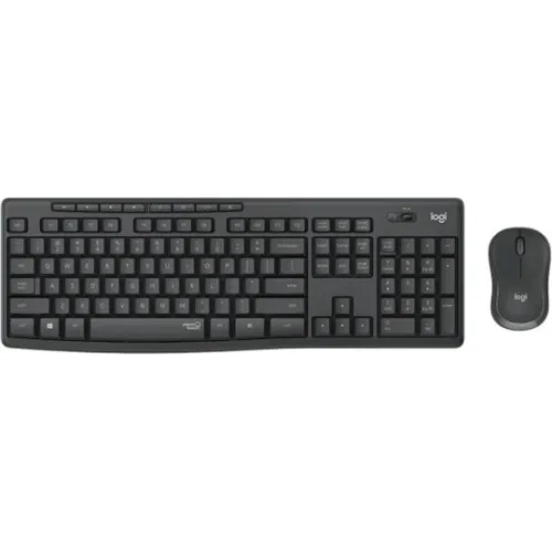 Logitech MK295 Silent Ασύρματο Σετ Πληκτρολόγιο & Ποντίκι Αγγλικό US Γκρι