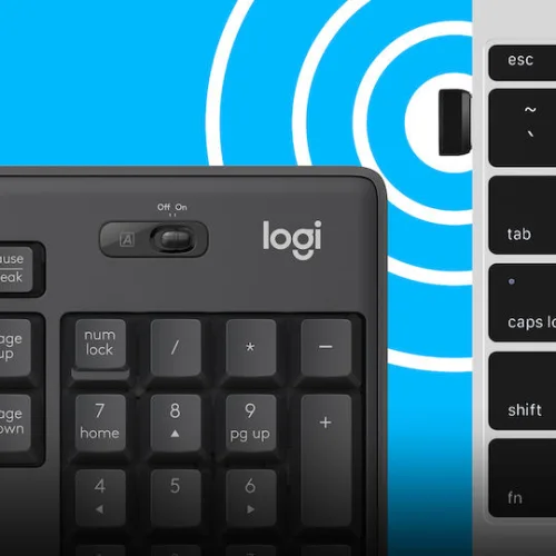 Logitech MK295 Silent Ασύρματο Σετ Πληκτρολόγιο & Ποντίκι Αγγλικό US Γκρι