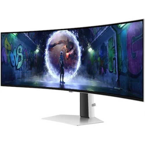 Samsung Odyssey G9 G93SD Ultrawide OLED HDR Curved Monitor 49" 5120x1440 240Hz με Χρόνο Απόκρισης 0.03ms GTG