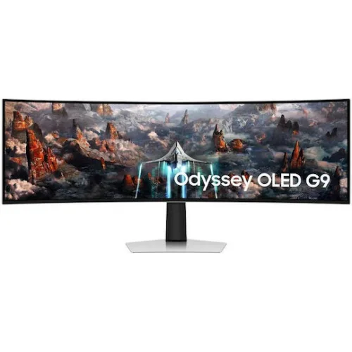 Samsung Odyssey G9 G93SD Ultrawide OLED HDR Curved Monitor 49" 5120x1440 240Hz με Χρόνο Απόκρισης 0.03ms GTG