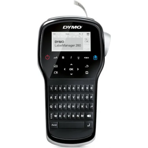 Dymo LabelManager 280 Ηλεκτρονικός Ετικετογράφος Χειρός σε Μαύρο Χρώμα