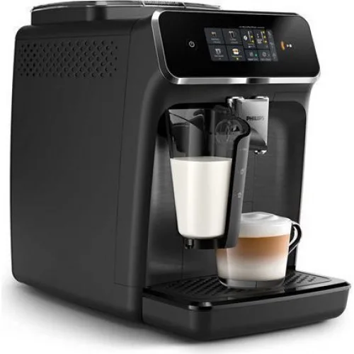 Philips Series 2300 Αυτόματη Μηχανή Espresso 1500W Πίεσης 15bar με Μύλο Άλεσης Μαύρη