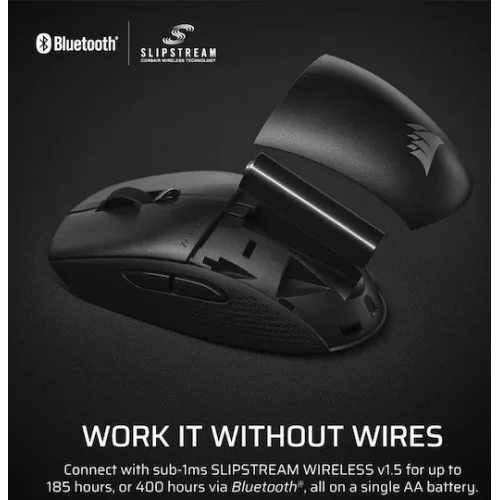 Corsair M55 Wireless Ασύρματο Gaming Ποντίκι 24000 DPI Μαύρο
