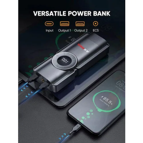 Axred X10 Φορητός Εκκινητής Μπαταρίας Αυτοκινήτου 20000mAh με Power Bank / USB / Φακό