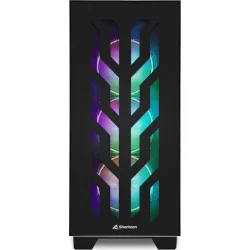 Sharkoon Elite Shark CA300T Gaming Midi Tower Κουτί Υπολογιστή με Πλαϊνό Παράθυρο και RGB Φωτισμό Μαύρο