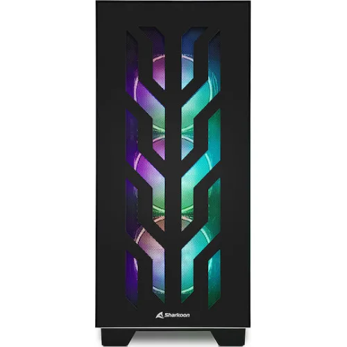 Sharkoon Elite Shark CA300T Gaming Midi Tower Κουτί Υπολογιστή με Πλαϊνό Παράθυρο και RGB Φωτισμό Μαύρο