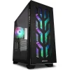 Sharkoon Elite Shark CA300T Gaming Midi Tower Κουτί Υπολογιστή με Πλαϊνό Παράθυρο και RGB Φωτισμό Μαύρο