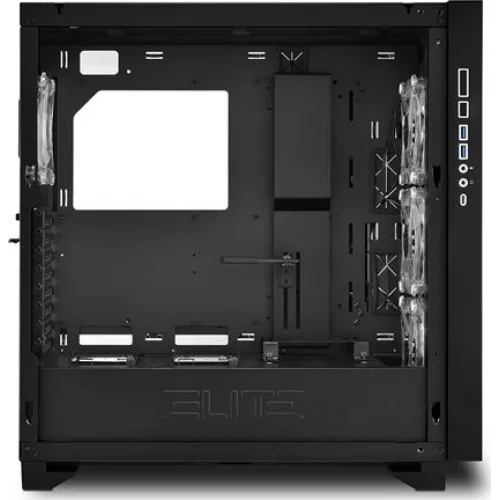 Sharkoon Elite Shark CA300T Gaming Midi Tower Κουτί Υπολογιστή με Πλαϊνό Παράθυρο και RGB Φωτισμό Μαύρο