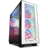 Sharkoon Elite Shark CA300H Gaming Midi Tower Κουτί Υπολογιστή με Πλαϊνό Παράθυρο και RGB Φωτισμό Λευκό