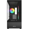 Sharkoon MK6 RGB Micro Tower Κουτί Υπολογιστή με Πλαϊνό Παράθυρο Μαύρο