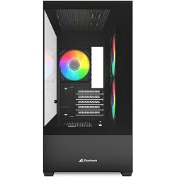 Sharkoon MK6 RGB Micro Tower Κουτί Υπολογιστή με Πλαϊνό Παράθυρο Μαύρο