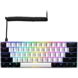 Sharkoon Skiller SGK50 S4 Gaming Μηχανικό Πληκτρολόγιο 60% με Kailh Blue διακόπτες και RGB φωτισμό (Αγγλικό US) Λευκό Sharkoon Skiller SGK50 S4 Gaming Μηχανικό Πληκτρολόγιο 60% με Kailh Blue διακόπτες και RGB φωτισμό (Αγγλικό US) Λευκό