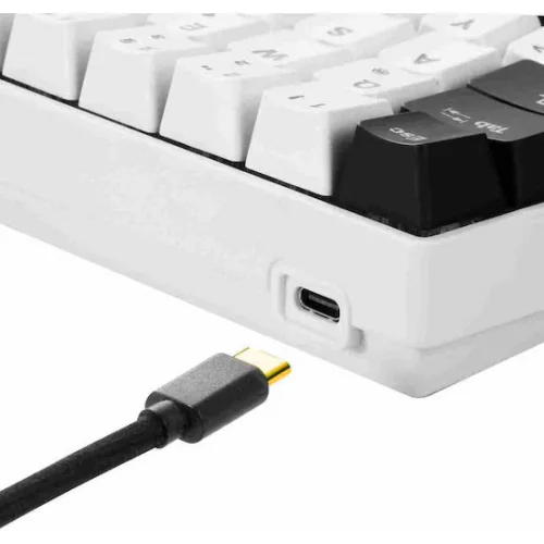 Sharkoon Skiller SGK50 S4 Gaming Μηχανικό Πληκτρολόγιο 60% με Kailh Blue διακόπτες και RGB φωτισμό (Αγγλικό US) Λευκό Sharkoon Skiller SGK50 S4 Gaming Μηχανικό Πληκτρολόγιο 60% με Kailh Blue διακόπτες και RGB φωτισμό (Αγγλικό US) Λευκό