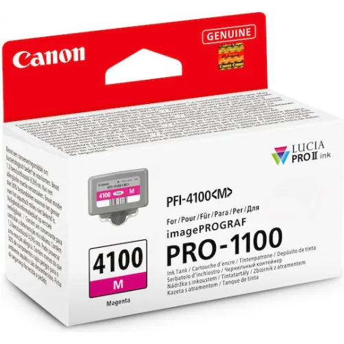 Canon PFI-4100 Γνήσιο Μελάνι Εκτυπωτή InkJet Ματζέντα (6779C001)