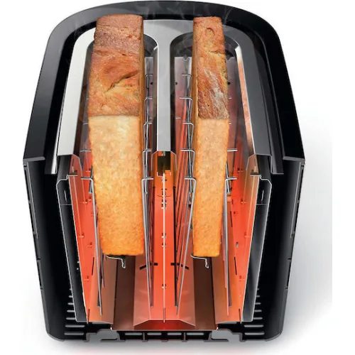 Philips Viva Collection Φρυγανιέρα 2 Θέσεων 730W Inox