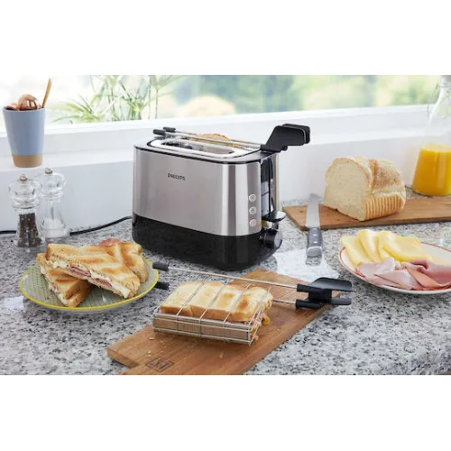 Philips Viva Collection Φρυγανιέρα 2 Θέσεων 730W Inox