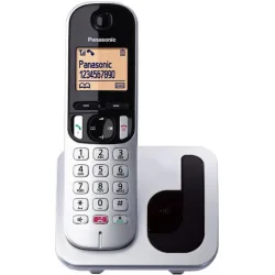 Panasonic KX-TGC250 Ασύρματο Τηλέφωνο με Ελληνικό Μενού Ασημί