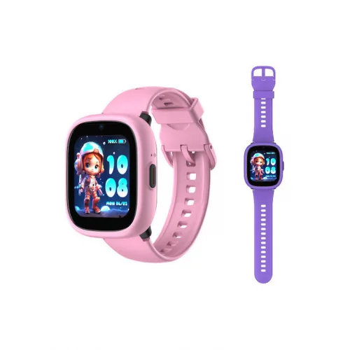 Kiddoboo Παιδικό Smartwatch x Lagenio WatchMe 4G K3 Gen2 με Κάμερα Pink/Purple