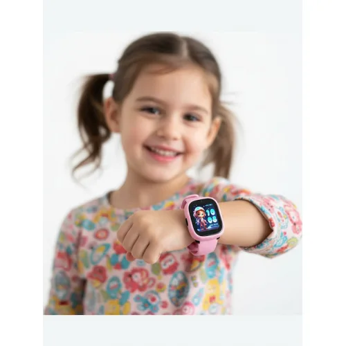 Kiddoboo Παιδικό Smartwatch x Lagenio WatchMe 4G K3 Gen2 με Κάμερα Pink/Purple