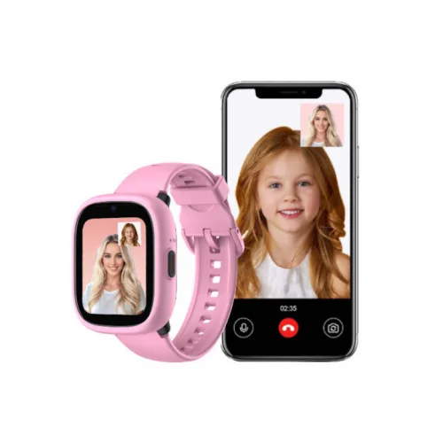 Kiddoboo Παιδικό Smartwatch x Lagenio WatchMe 4G K3 Gen2 με Κάμερα Pink/Purple