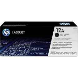 HP 12A Γνήσιο Toner Laser Εκτυπωτή Μαύρο 2000 Σελίδων (Q2612A)