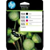 HP 934/935 Γνήσιο Πακέτο 4 Μελανιών Εκτυπωτή InkJet Κίτρινο / Κυανό / Ματζέντα / Μαύρο (6ZC72AE)