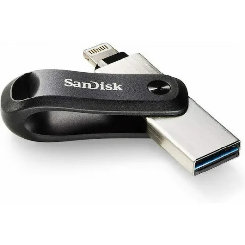 Sandisk iXpand 256GB USB 3.1 Stick με σύνδεση Lightning & USB-A Μαύρο