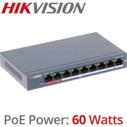 Hikvision DS-3E0109P-E/M(B) Unmanaged L2 PoE+ Switch με 9 Θύρες Ethernet Hikvision DS-3E0109P-E/M(B) Unmanaged L2 PoE+ Switch με 9 Θύρες Ethernet