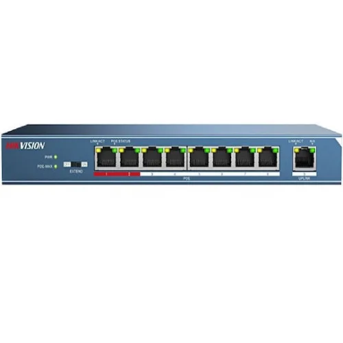 Hikvision DS-3E0109P-E/M(B) Unmanaged L2 PoE+ Switch με 9 Θύρες Ethernet