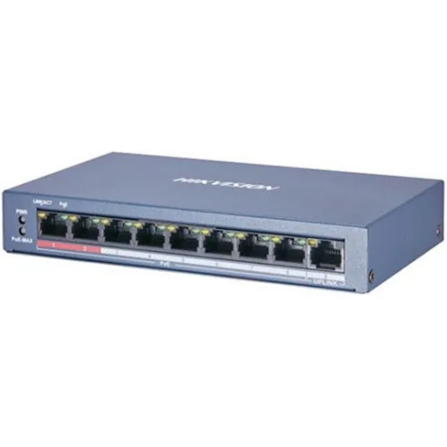 Hikvision DS-3E0109P-E/M(B) Unmanaged L2 PoE+ Switch με 9 Θύρες Ethernet