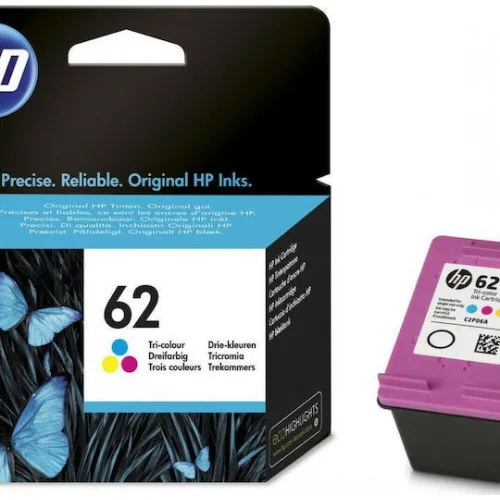 HP 62 Γνήσιο Μελάνι Εκτυπωτή InkJet Πολλαπλό (Color) (C2P06AE)