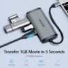 VENTION Type-C to HDMI/USB 3.0*3/PD 87W Docking Station 0.15M Gray Metal Type (CNBHB) (VENCNBHB)