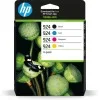 HP 924 Γνήσιο Πακέτο 4 Μελανιών Εκτυπωτή InkJet Κίτρινο / Κυανό / Ματζέντα / Μαύρο (6C3Z1NE)