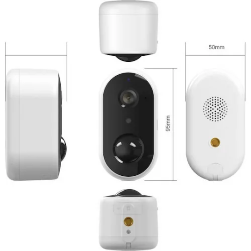 Arenti GO1 IP Κάμερα Παρακολούθησης Wi-Fi Full HD 1080p Αδιάβροχη Μπαταρίας με Αμφίδρομη Επικοινωνία