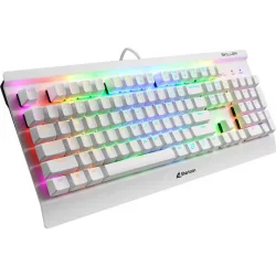 Sharkoon Skiller SGK3 Gaming Μηχανικό Πληκτρολόγιο με Kailh Red διακόπτες και RGB φωτισμό (Αγγλικό US) Λευκό Sharkoon Skiller SGK3 Gaming Μηχανικό Πληκτρολόγιο με Kailh Red διακόπτες και RGB φωτισμό (Αγγλικό US) Λευκό