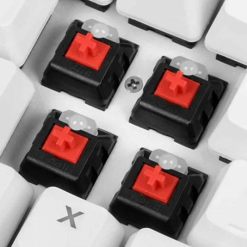 Sharkoon Skiller SGK3 Gaming Μηχανικό Πληκτρολόγιο με Kailh Red διακόπτες και RGB φωτισμό (Αγγλικό US) Λευκό Sharkoon Skiller SGK3 Gaming Μηχανικό Πληκτρολόγιο με Kailh Red διακόπτες και RGB φωτισμό (Αγγλικό US) Λευκό