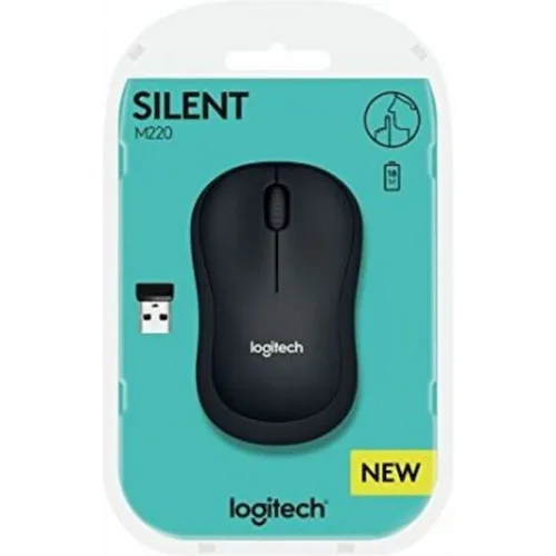 Logitech M220 Silent Ασύρματο Ποντίκι Μαύρο