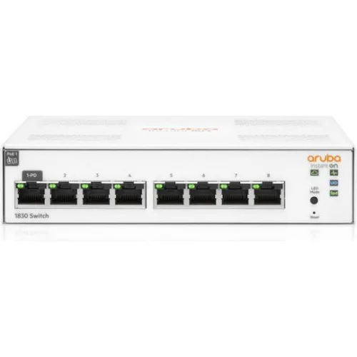 Aruba Aruba Instant On 1830 Managed L2 Switch με 8 Θύρες Gigabit (1Gbps) Ethernet