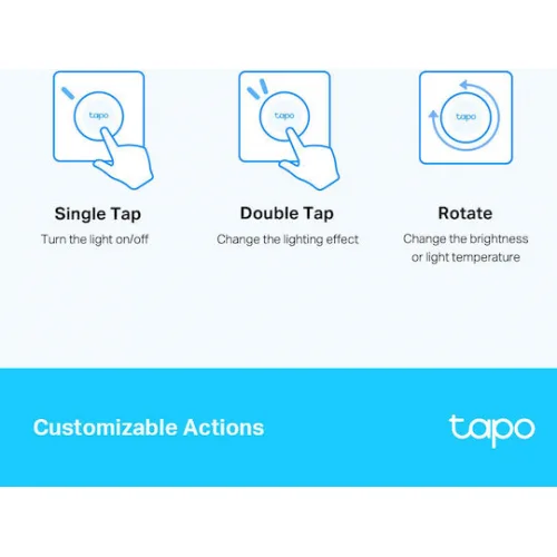 TP-LINK με Τηλεχειριστήριο Επιτοίχιο TAPO S200D