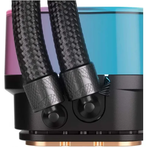 Corsair iCUE Link H100i LCD Υδρόψυξη Επεξεργαστή Διπλού Ανεμιστήρα 120mm για Socket AM4/AM5/1700/1200/115x με RGB Φωτισμό