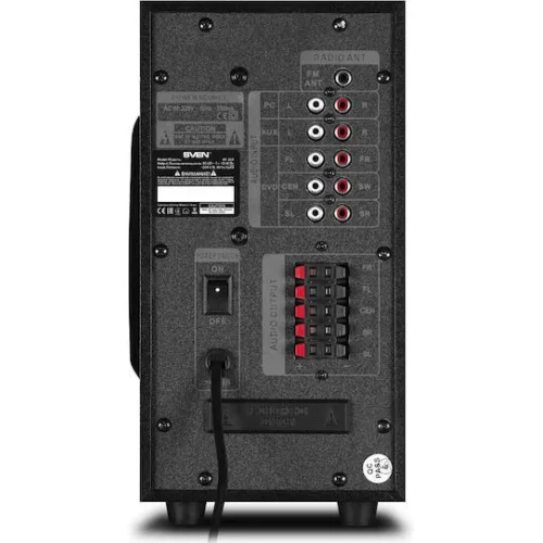 Sven HT-201 Ασύρματα Ηχεία Υπολογιστή 5.1 με Bluetooth και Ισχύ 20W σε Μαύρο Χρώμα