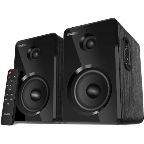 Sven SPS-725 Ασύρματα Ηχεία Υπολογιστή 2.0 με Bluetooth και Ισχύ 50W σε Μαύρο Χρώμα Sven SPS-725 Ασύρματα Ηχεία Υπολογιστή 2.0 με Bluetooth και Ισχύ 50W σε Μαύρο Χρώμα