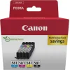 Canon CLI-581 Γνήσιο Πακέτο 4 Μελανιών Εκτυπωτή InkJet Κίτρινο / Κυανό / Ματζέντα / Μαύρο (2103C007)
