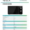 Tesla Φούρνος Μικροκυμάτων 20lt Μαύρος