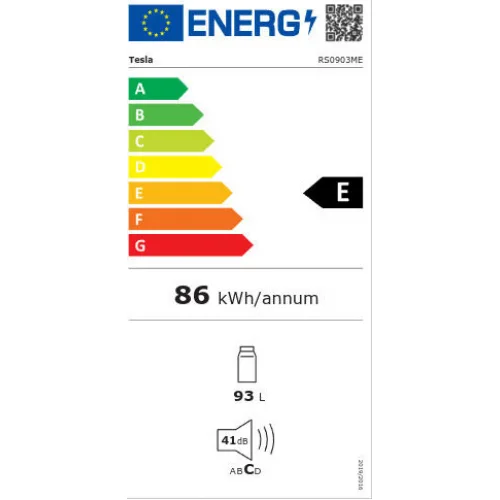 Tesla Mini Bar 93lt Υ85xΠ47.2xΒ45εκ. Λευκό RS0903ME