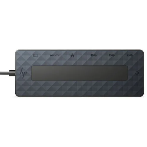HP USB-C Docking Station με HDMI/DisplayPort 4K PD Ethernet και σύνδεση 2 Οθονών Μαύρο (50H55UT)