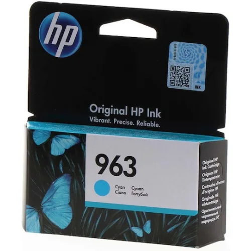 HP 963 Γνήσιο Μελάνι Εκτυπωτή InkJet Κυανό (3JA23AE)