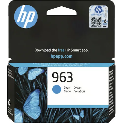 HP 963 Γνήσιο Μελάνι Εκτυπωτή InkJet Κυανό (3JA23AE)