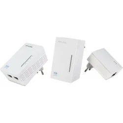TP-LINK TL-WPA4220T KIT v4 Powerline Τριπλό για Ασύρματη Σύνδεση Wi‑Fi 4 και 2 Θύρες Ethernet