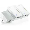 TP-LINK TL-WPA4220T KIT v4 Powerline Τριπλό για Ασύρματη Σύνδεση Wi‑Fi 4 και 2 Θύρες Ethernet